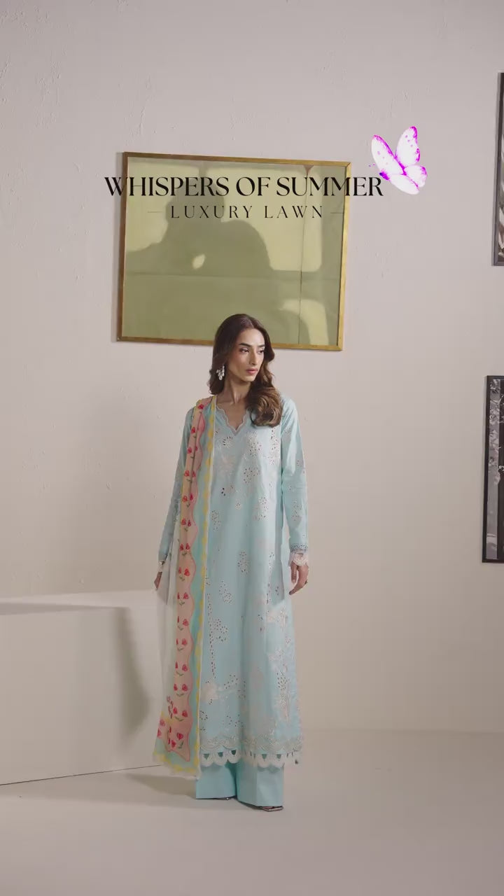 Neeshay | Whispers of Summer Luxury Lawn | SYLVIA - by Libayah - Registered Vendor of : Neeshay - 100% Original Designer Dress