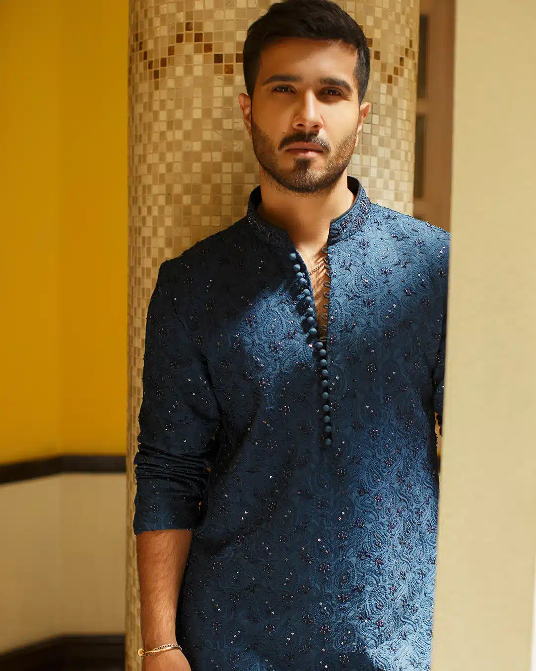 Pakistani Menswear | FSQ-Aslan by Libayah Ltd. - Designer Dress - Type: Menswear - Available at Libayah - 100% Original
