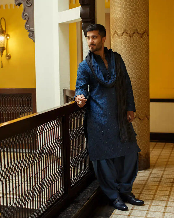 Pakistani Menswear | FSQ-Aslan by Libayah Ltd. - Designer Dress - Type: Menswear - Available at Libayah - 100% Original