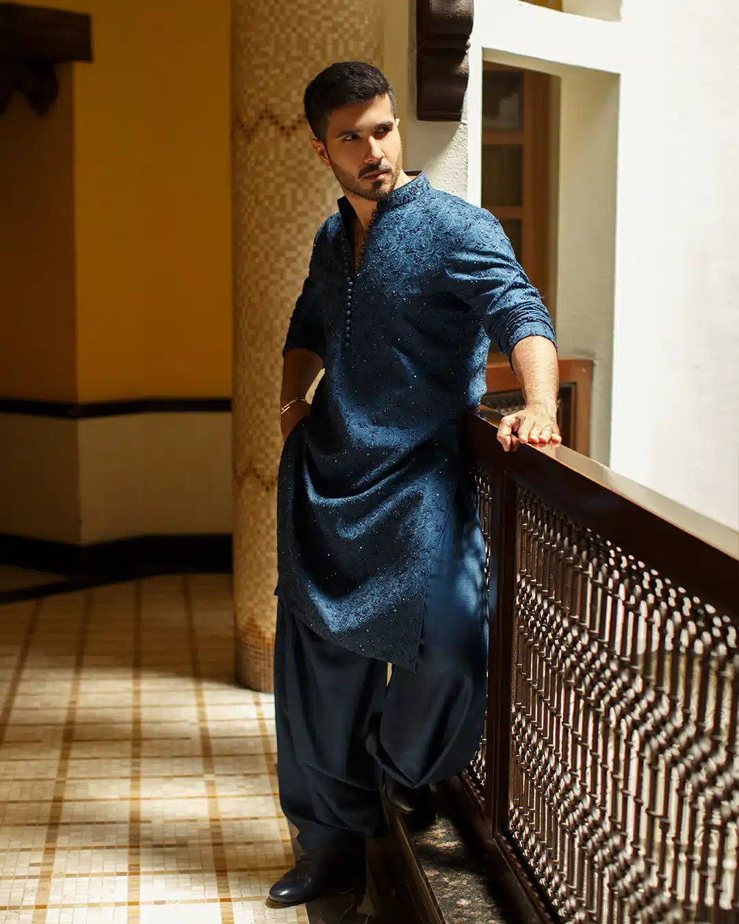 Pakistani Menswear | FSQ-Aslan by Libayah Ltd. - Designer Dress - Type: Menswear - Available at Libayah - 100% Original