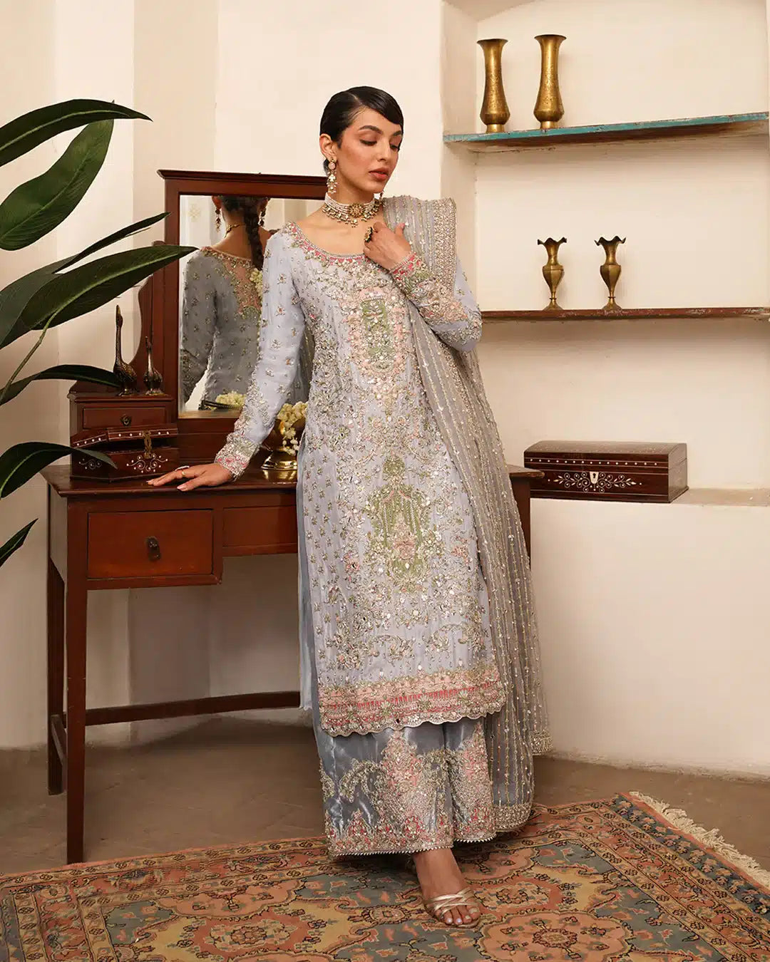 Faiza Saqlain | Irina Wedding Formals 23 | Edrina by Faiza Saqlain - Designer Dress  - Type : Wedding Dress - Available at Libayah - 100% Original 