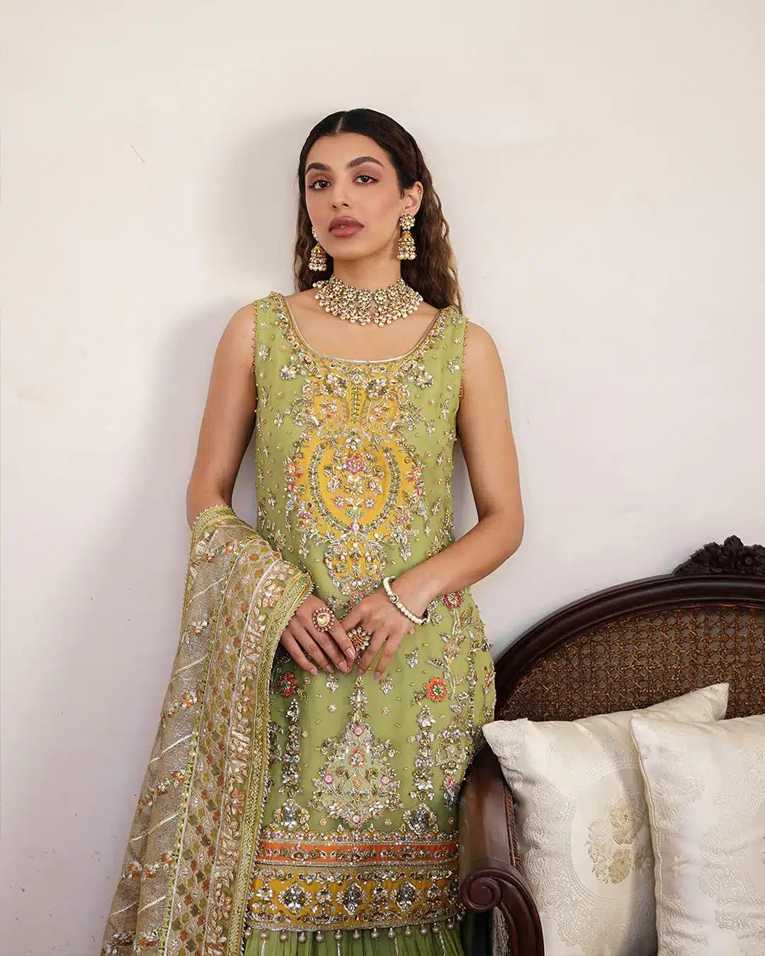 Faiza Saqlain | Irina Wedding Formals 23 | Tamaan by Faiza Saqlain - Designer Dress  - Type : Wedding Dress - Available at Libayah - 100% Original 