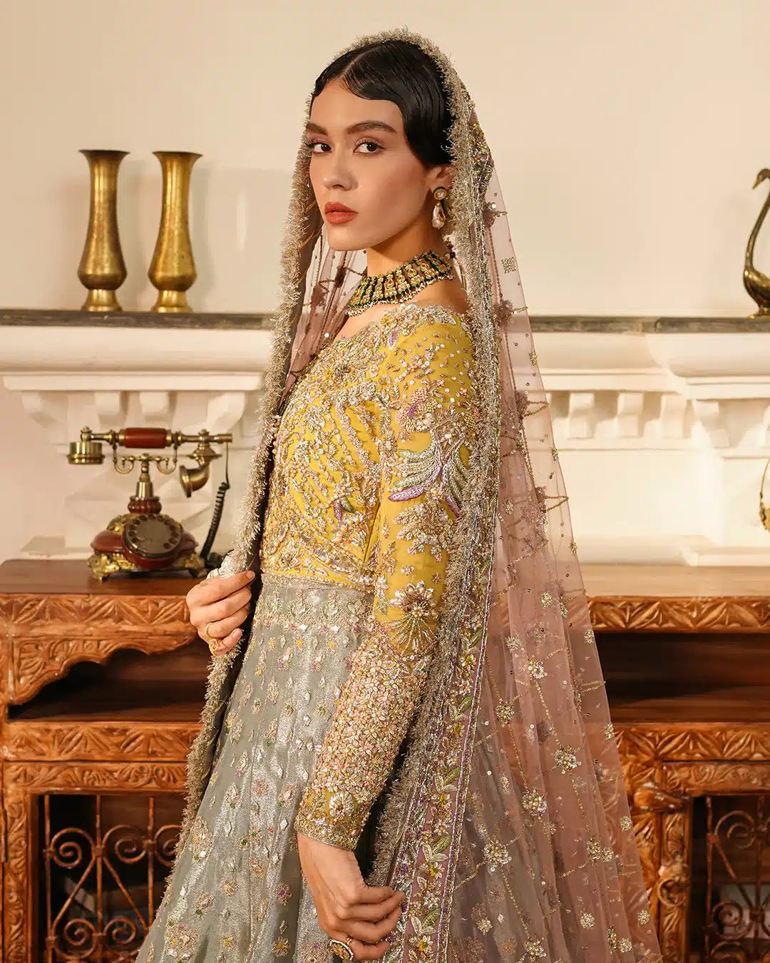 Faiza Saqlain | Irina Wedding Formals 23 | Najmeh by Faiza Saqlain - Designer Dress  - Type : Wedding Dress - Available at Libayah - 100% Original 