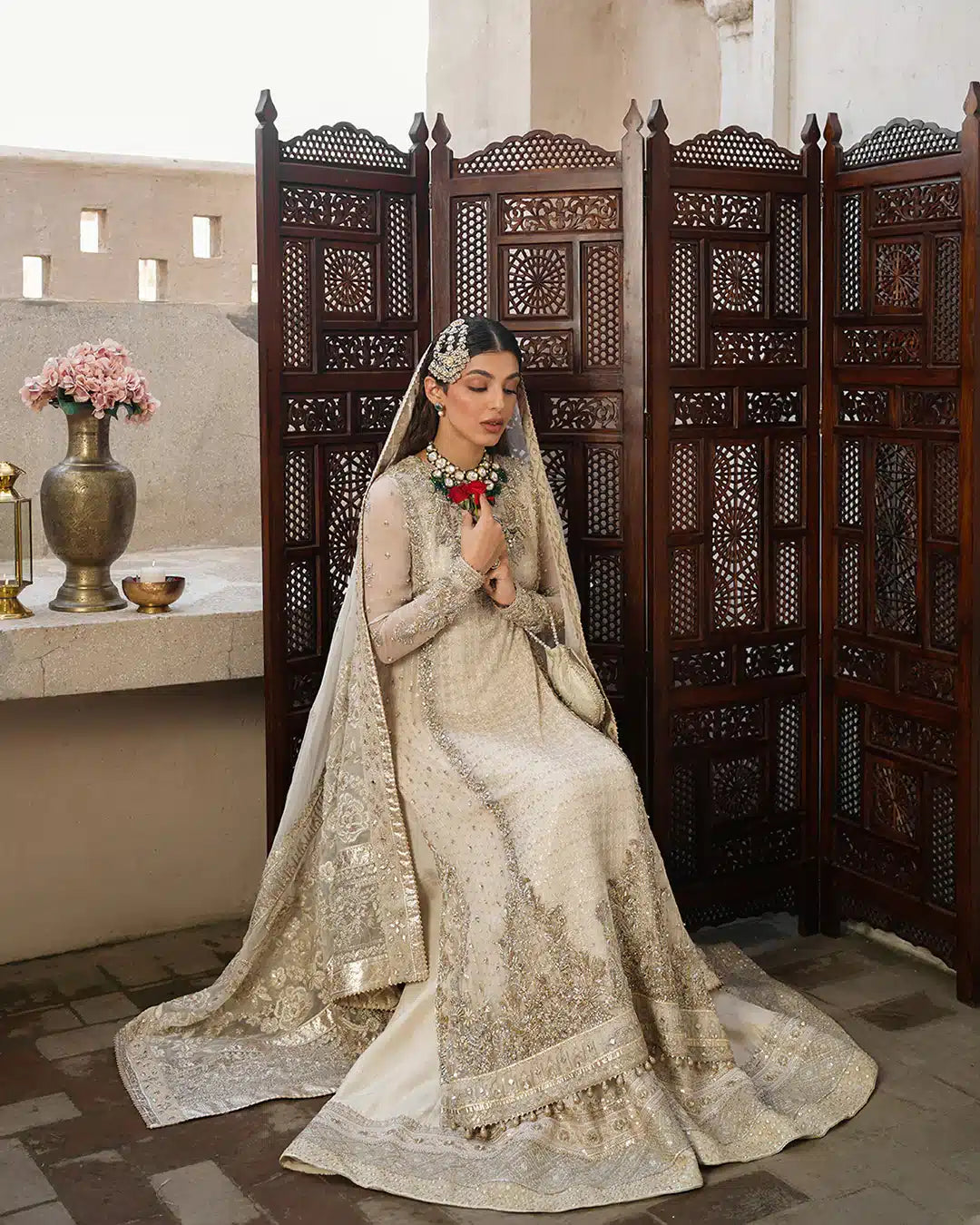 Faiza Saqlain | Irina Wedding Formals 23 | Elvana by Faiza Saqlain - Designer Dress  - Type : Wedding Dress - Available at Libayah - 100% Original 