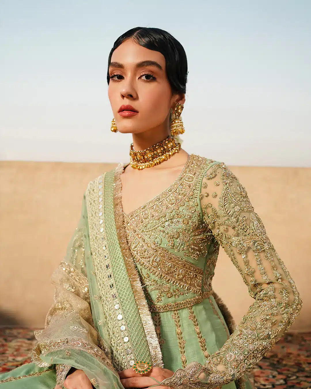 Faiza Saqlain | Irina Wedding Formals 23 | Adana by Faiza Saqlain - Designer Dress  - Type : Wedding Dress - Available at Libayah - 100% Original 