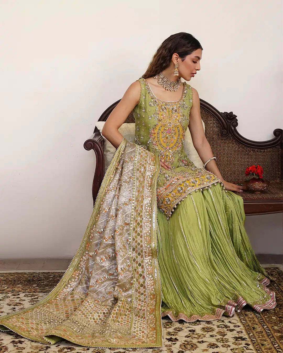 Faiza Saqlain | Irina Wedding Formals 23 | Tamaan by Faiza Saqlain - Designer Dress  - Type : Wedding Dress - Available at Libayah - 100% Original 