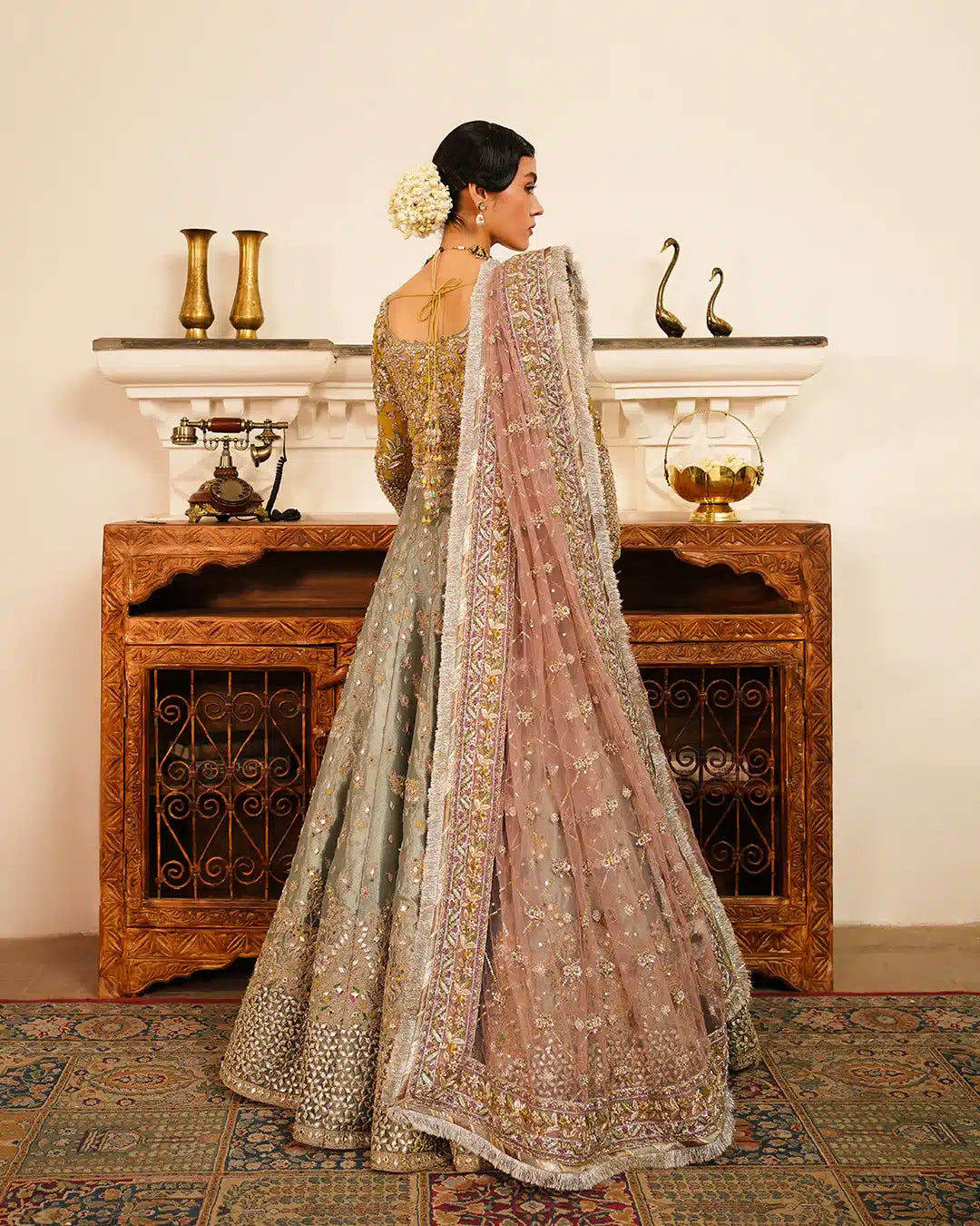 Faiza Saqlain | Irina Wedding Formals 23 | Najmeh by Faiza Saqlain - Designer Dress  - Type : Wedding Dress - Available at Libayah - 100% Original 