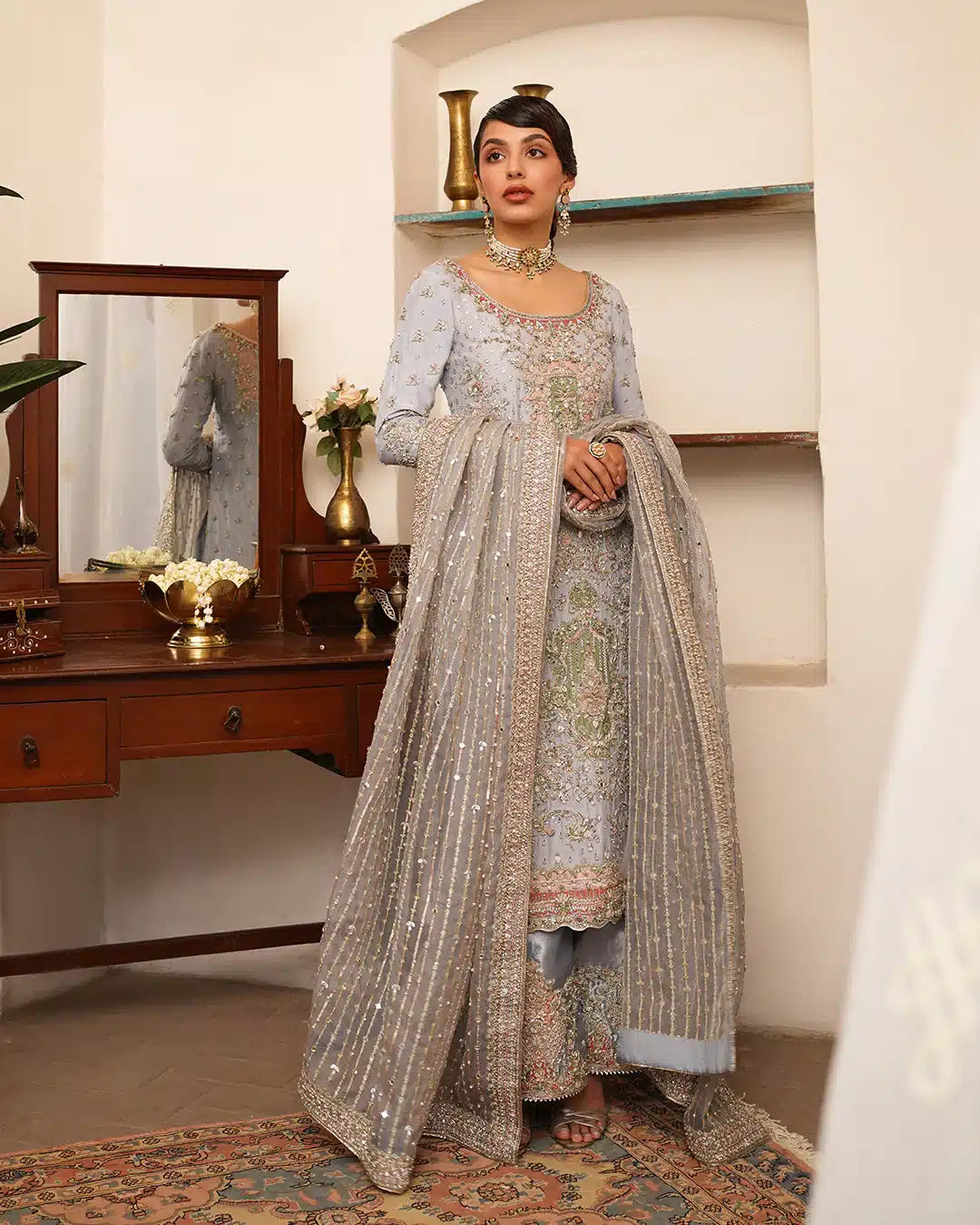 Faiza Saqlain | Irina Wedding Formals 23 | Edrina by Faiza Saqlain - Designer Dress  - Type : Wedding Dress - Available at Libayah - 100% Original 