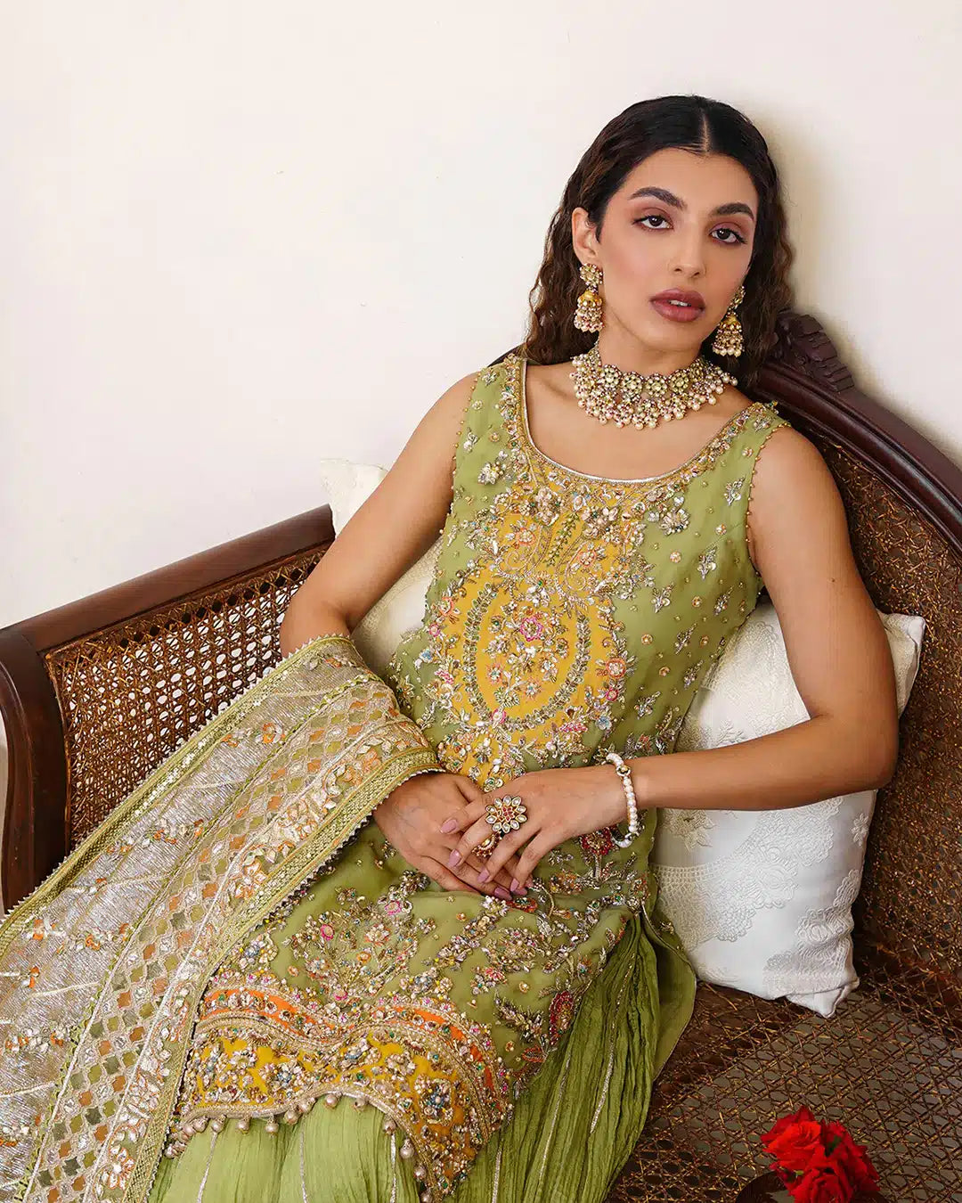 Faiza Saqlain | Irina Wedding Formals 23 | Tamaan by Faiza Saqlain - Designer Dress  - Type : Wedding Dress - Available at Libayah - 100% Original 