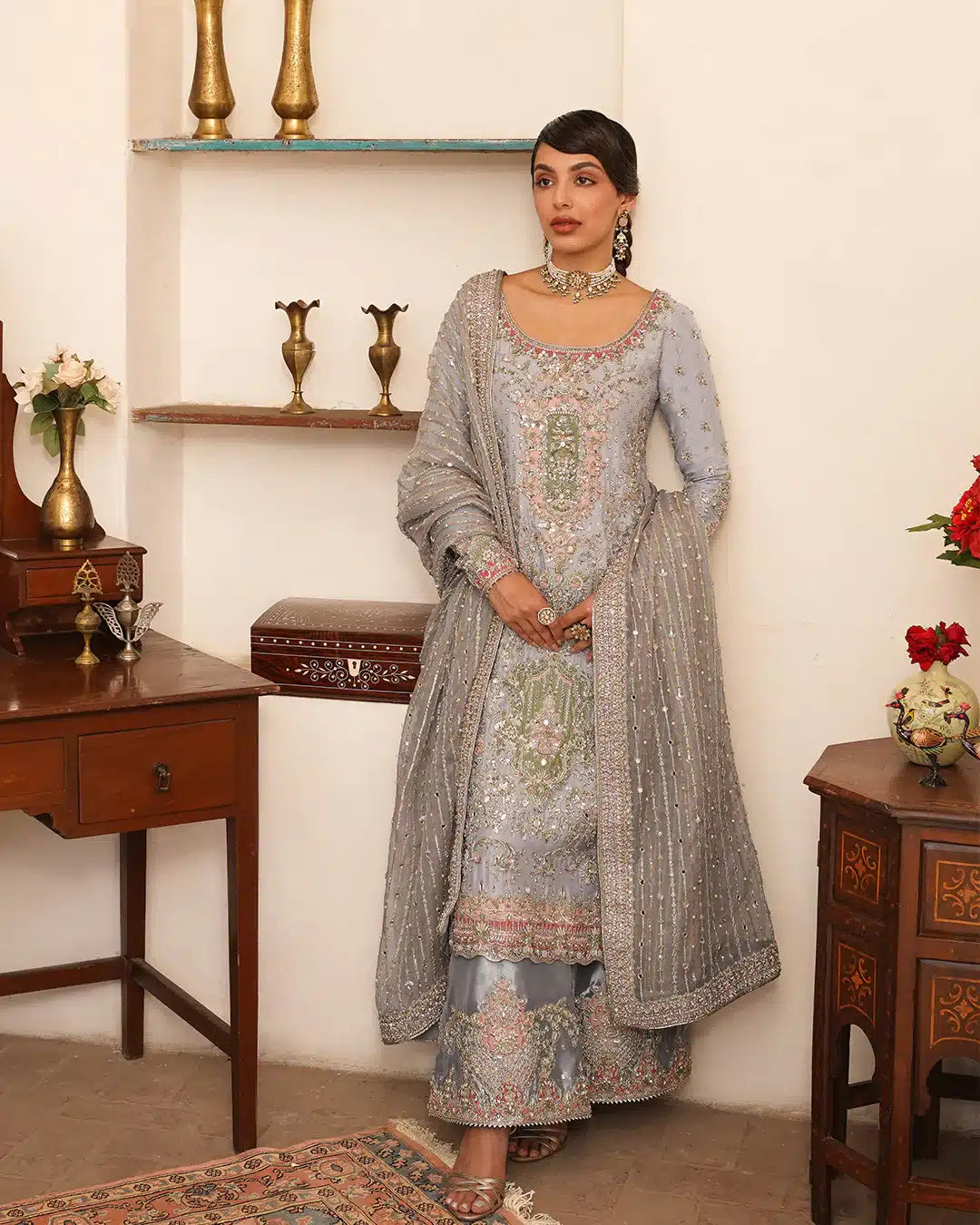 Faiza Saqlain | Irina Wedding Formals 23 | Edrina by Faiza Saqlain - Designer Dress  - Type : Wedding Dress - Available at Libayah - 100% Original 