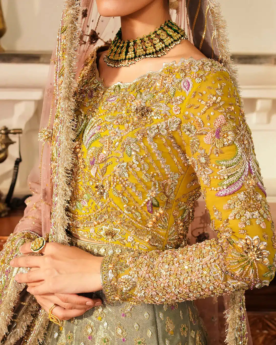 Faiza Saqlain | Irina Wedding Formals 23 | Najmeh by Faiza Saqlain - Designer Dress  - Type : Wedding Dress - Available at Libayah - 100% Original 
