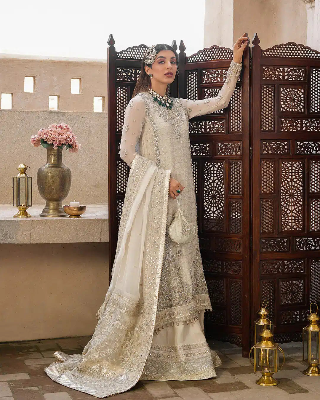 Faiza Saqlain | Irina Wedding Formals 23 | Elvana by Faiza Saqlain - Designer Dress  - Type : Wedding Dress - Available at Libayah - 100% Original 