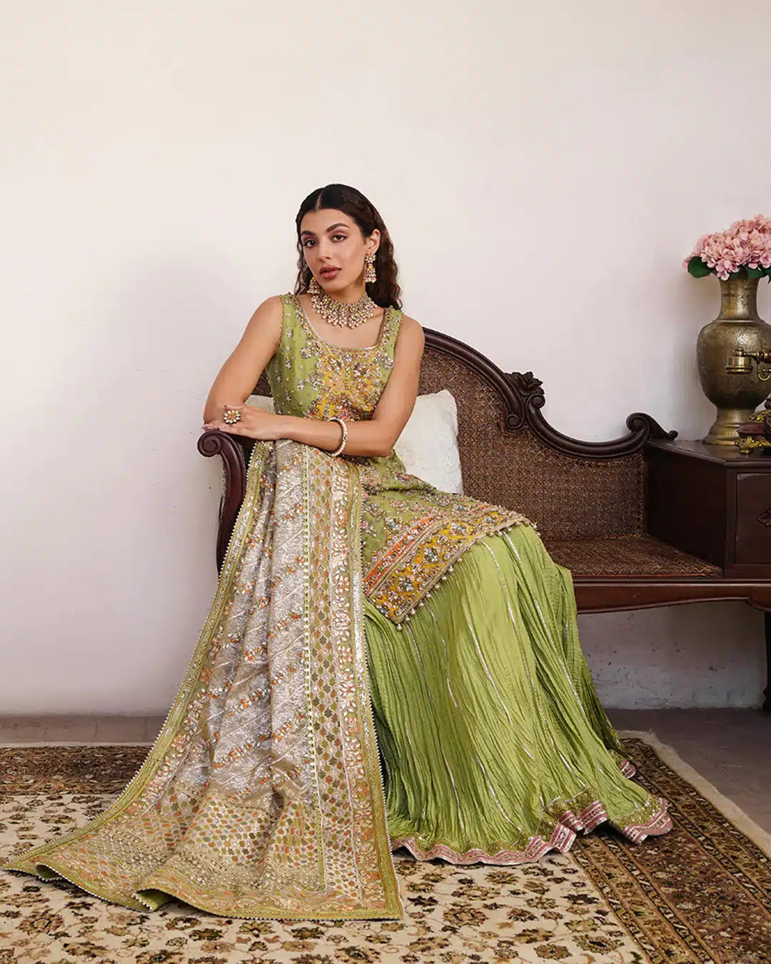 Faiza Saqlain | Irina Wedding Formals 23 | Tamaan by Faiza Saqlain - Designer Dress  - Type : Wedding Dress - Available at Libayah - 100% Original 