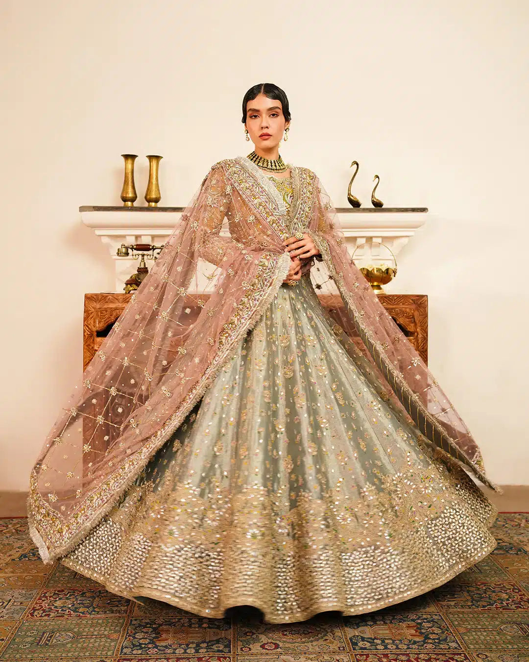 Faiza Saqlain | Irina Wedding Formals 23 | Najmeh by Faiza Saqlain - Designer Dress  - Type : Wedding Dress - Available at Libayah - 100% Original 