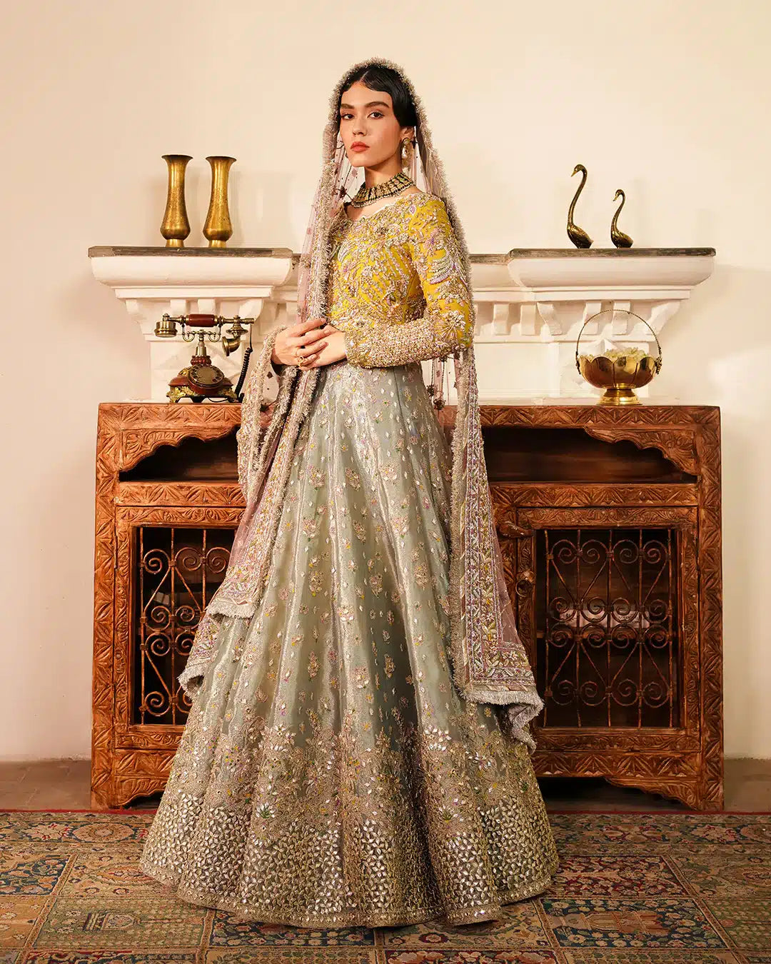 Faiza Saqlain | Irina Wedding Formals 23 | Najmeh by Faiza Saqlain - Designer Dress  - Type : Wedding Dress - Available at Libayah - 100% Original 
