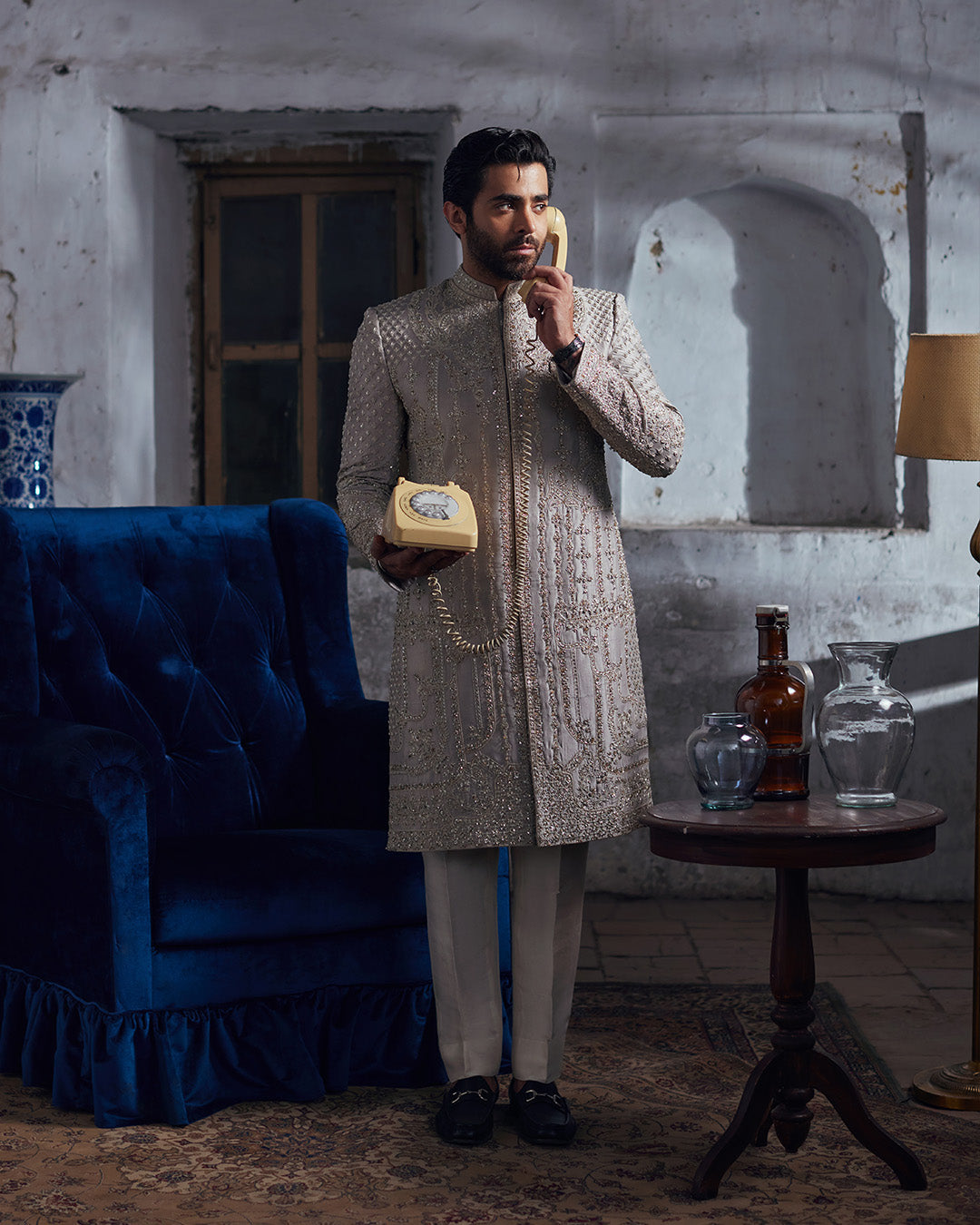 Pakistani Menswear | Mahir by Libayah Ltd. - Designer Dress - Type: Menswear - Available at Libayah - 100% Original