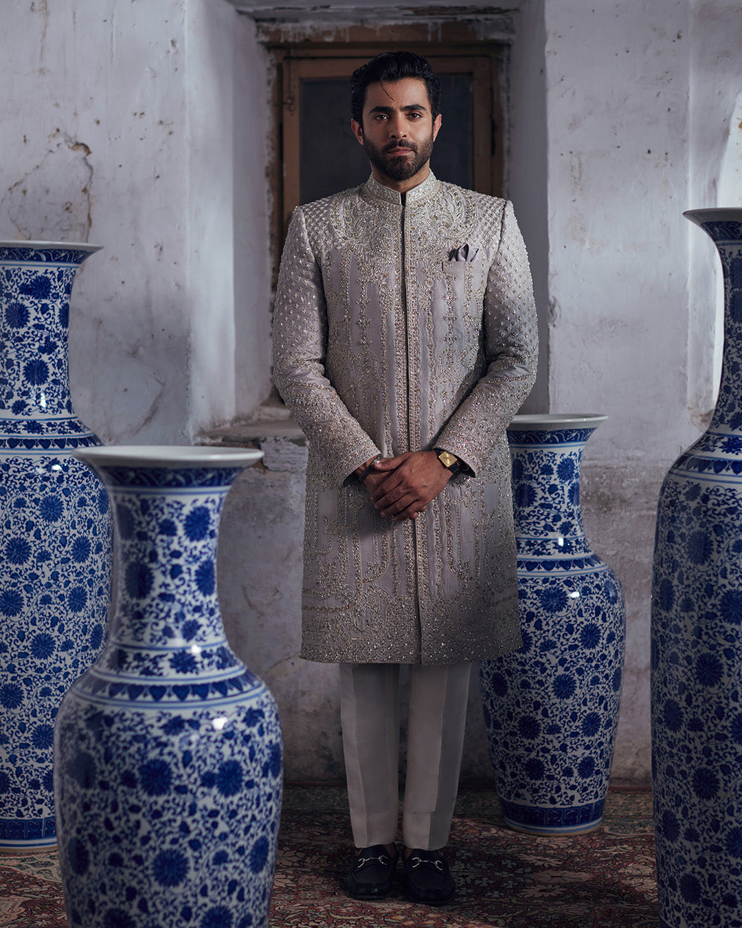 Pakistani Menswear | Mahir by Libayah Ltd. - Designer Dress - Type: Menswear - Available at Libayah - 100% Original