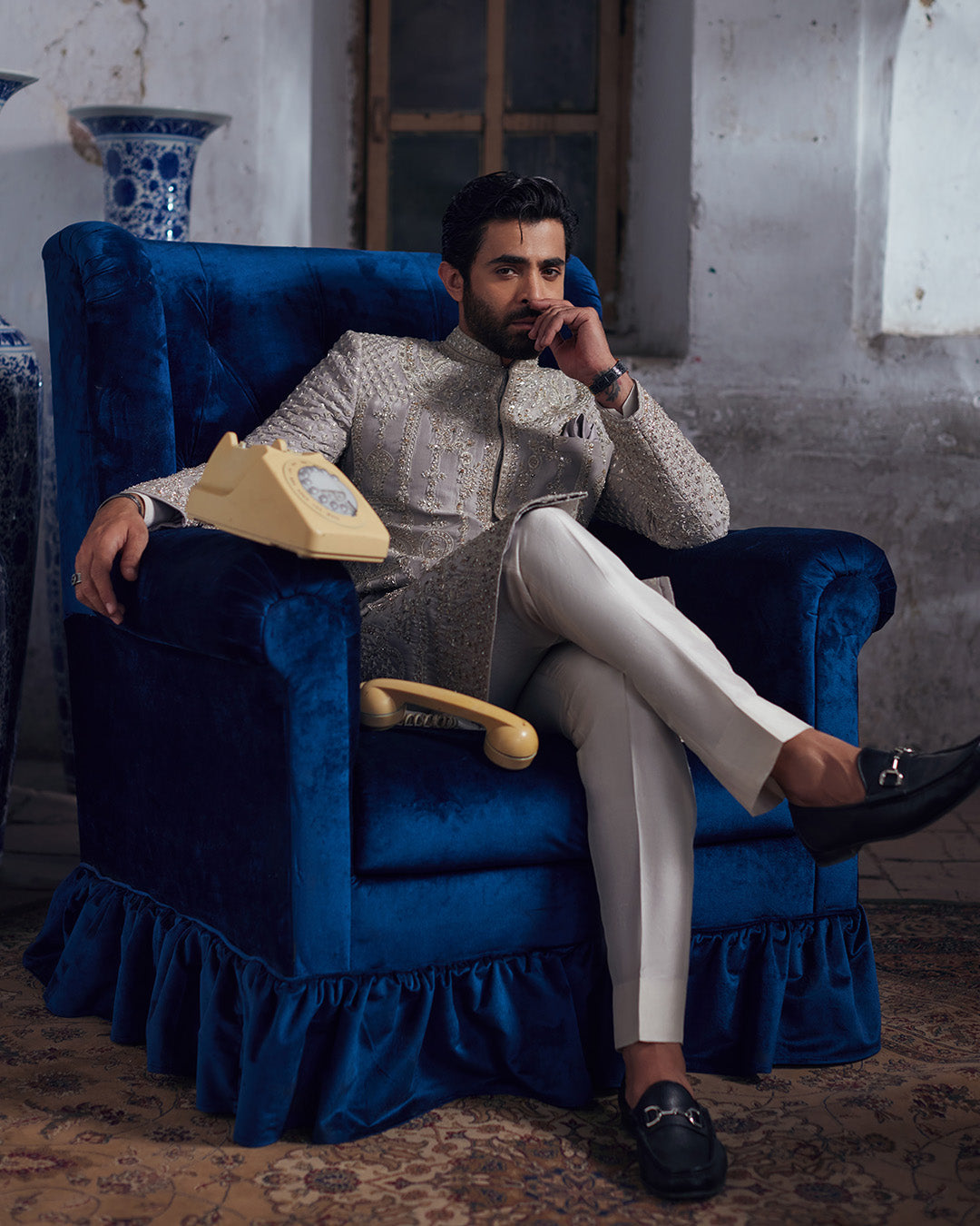 Pakistani Menswear | Mahir by Libayah Ltd. - Designer Dress - Type: Menswear - Available at Libayah - 100% Original