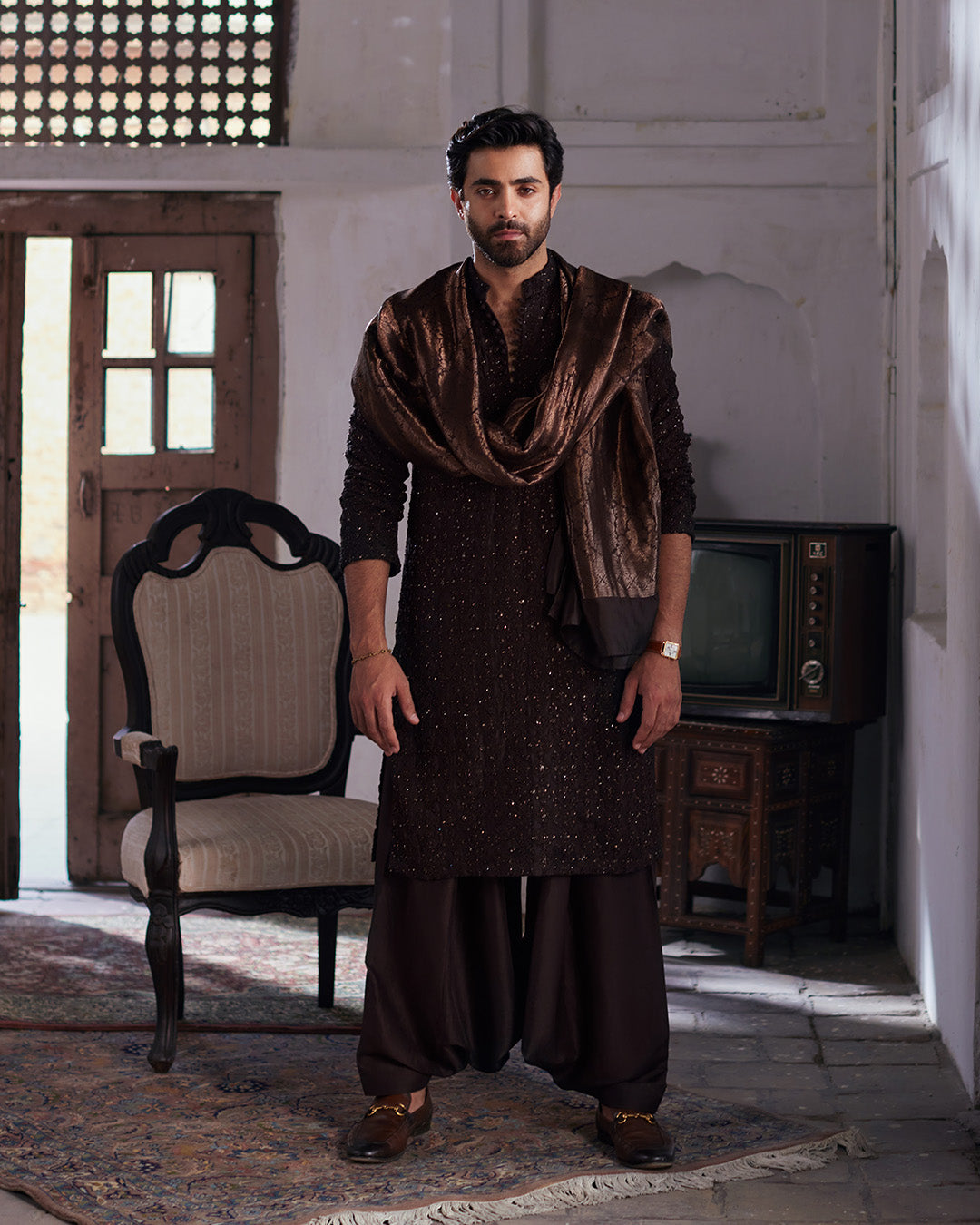 Pakistani Menswear | Vikal by Libayah Ltd. - Designer Dress - Type: Menswear - Available at Libayah - 100% Original