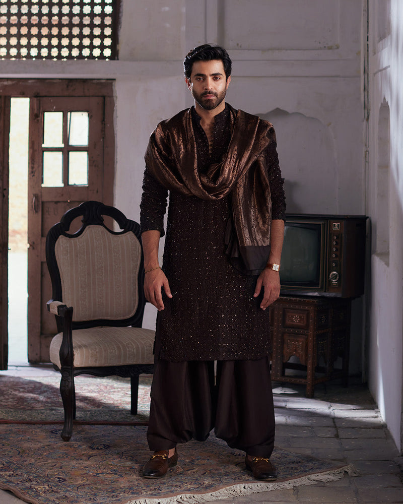 Pakistani Menswear | Vikal by Libayah Ltd. - Designer Dress - Type: Menswear - Available at Libayah - 100% Original
