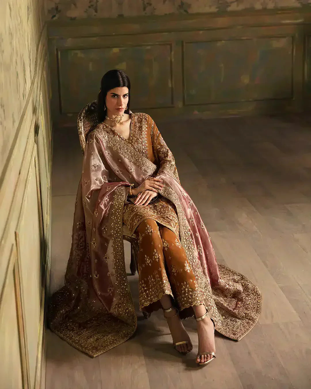 Faiza Saqlain | Manaar Luxe Formals 23 | Lamees by Faiza Saqlain - Designer Dress  - Type : Wedding Dress - Available at Libayah - 100% Original 