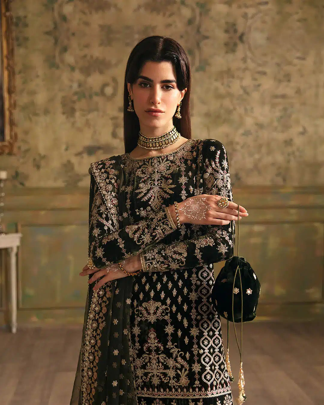 Faiza Saqlain | Manaar Luxe Formals 23 | Adara by Faiza Saqlain - Designer Dress  - Type : Wedding Dress - Available at Libayah - 100% Original 