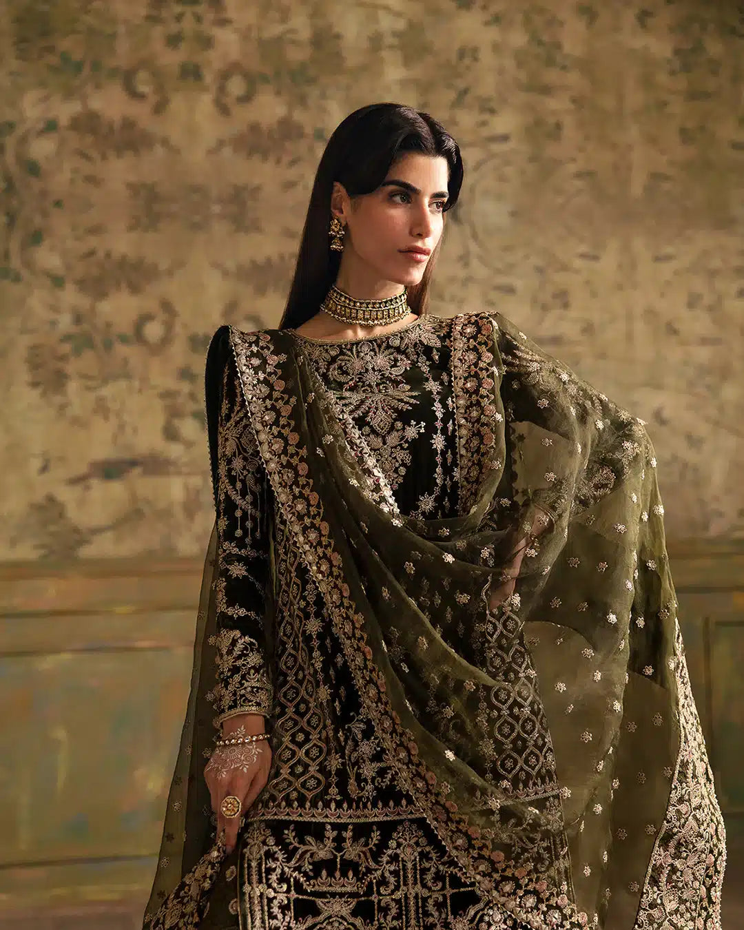 Faiza Saqlain | Manaar Luxe Formals 23 | Adara by Faiza Saqlain - Designer Dress  - Type : Wedding Dress - Available at Libayah - 100% Original 
