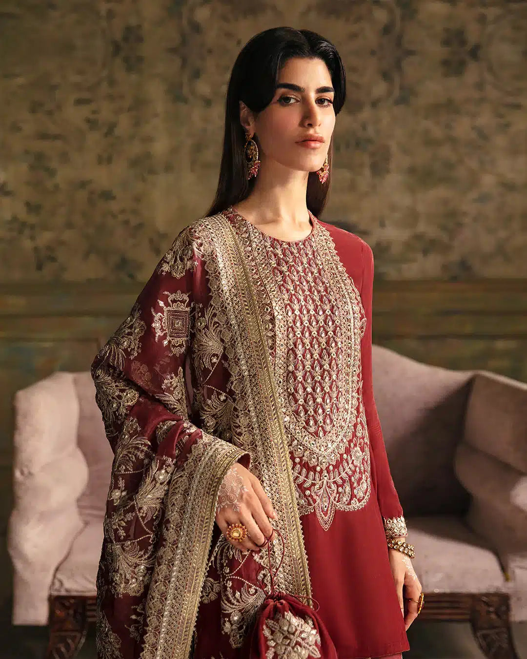 Faiza Saqlain | Manaar Luxe Formals 23 | Negar by Faiza Saqlain - Designer Dress  - Type : Wedding Dress - Available at Libayah - 100% Original 