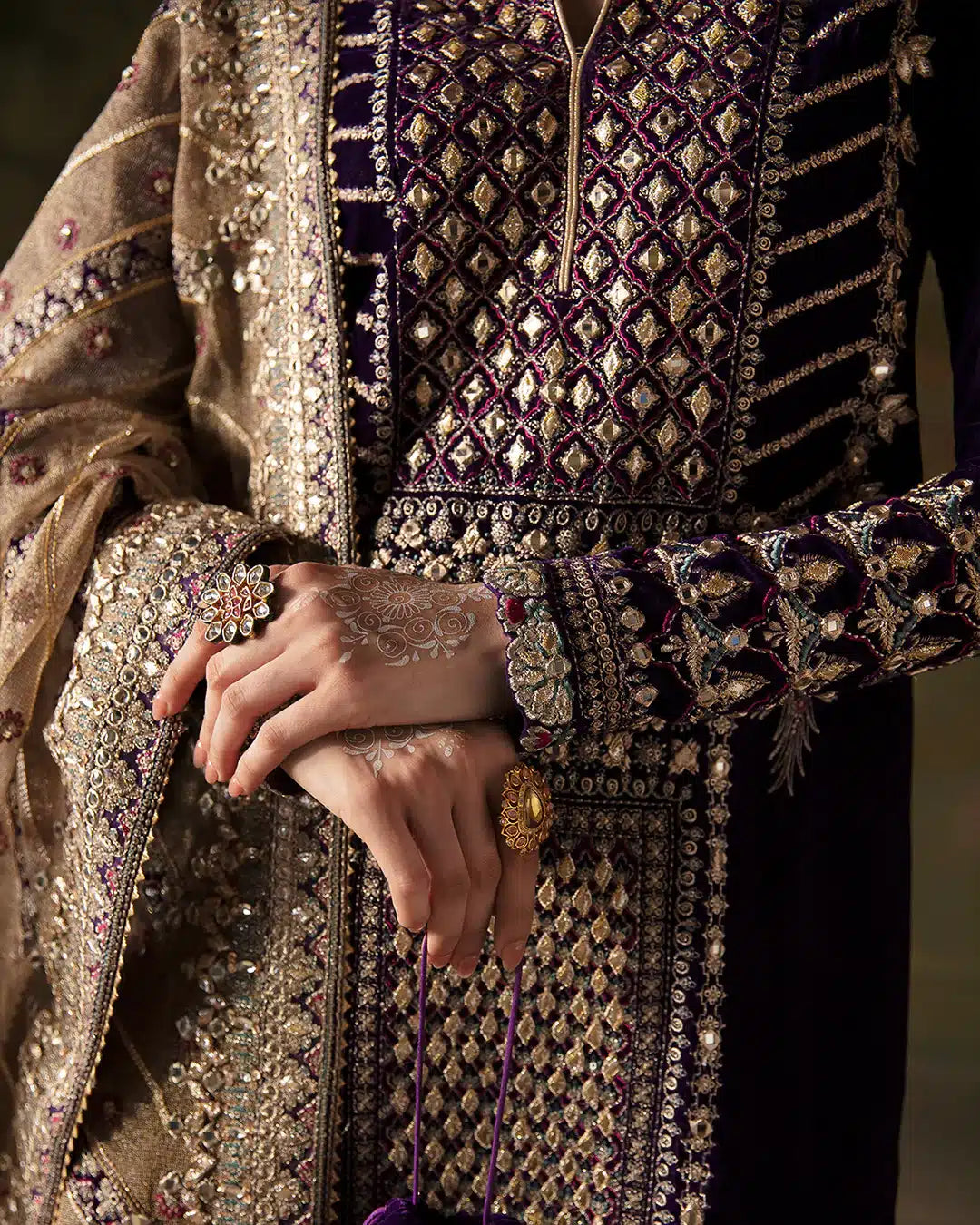 Faiza Saqlain | Manaar Luxe Formals 23 | Elayha by Faiza Saqlain - Designer Dress  - Type : Wedding Dress - Available at Libayah - 100% Original 