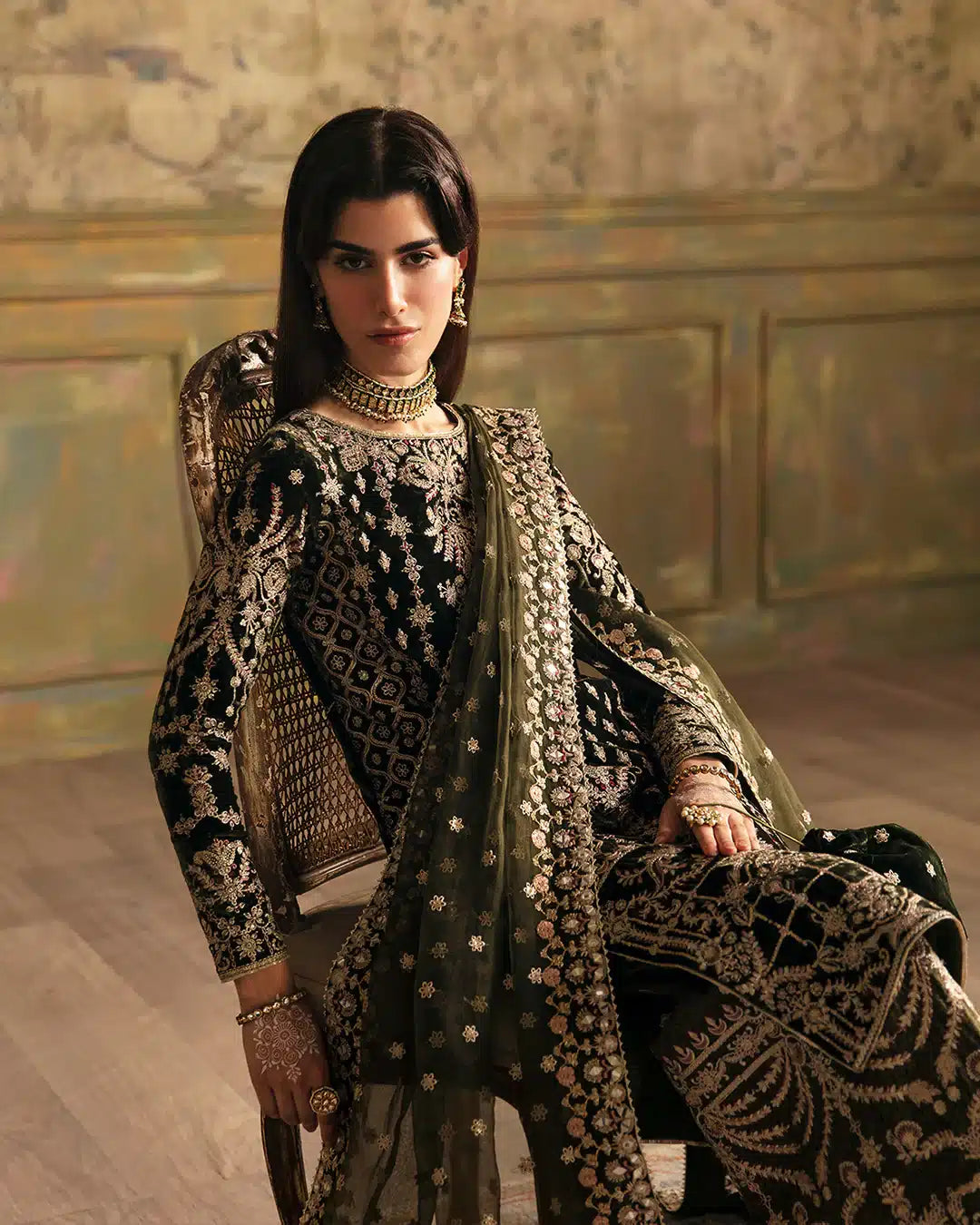 Faiza Saqlain | Manaar Luxe Formals 23 | Adara by Faiza Saqlain - Designer Dress  - Type : Wedding Dress - Available at Libayah - 100% Original 