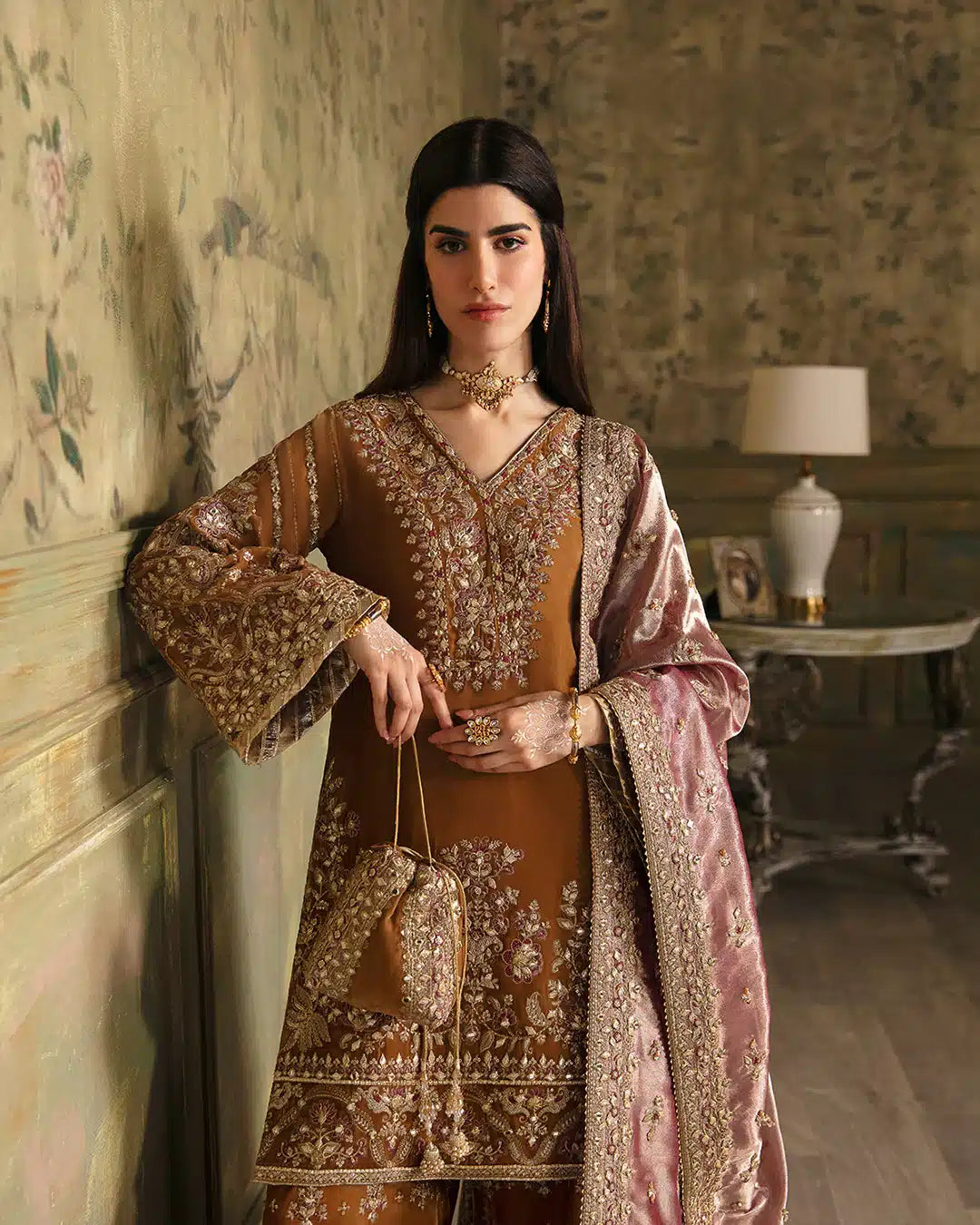 Faiza Saqlain | Manaar Luxe Formals 23 | Lamees by Faiza Saqlain - Designer Dress  - Type : Wedding Dress - Available at Libayah - 100% Original 