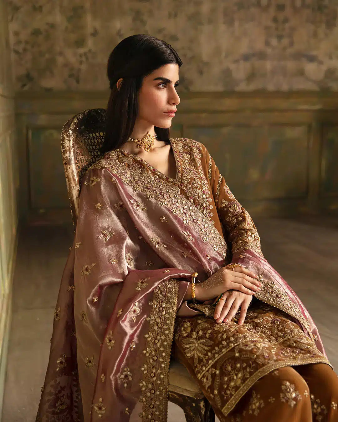 Faiza Saqlain | Manaar Luxe Formals 23 | Lamees by Faiza Saqlain - Designer Dress  - Type : Wedding Dress - Available at Libayah - 100% Original 