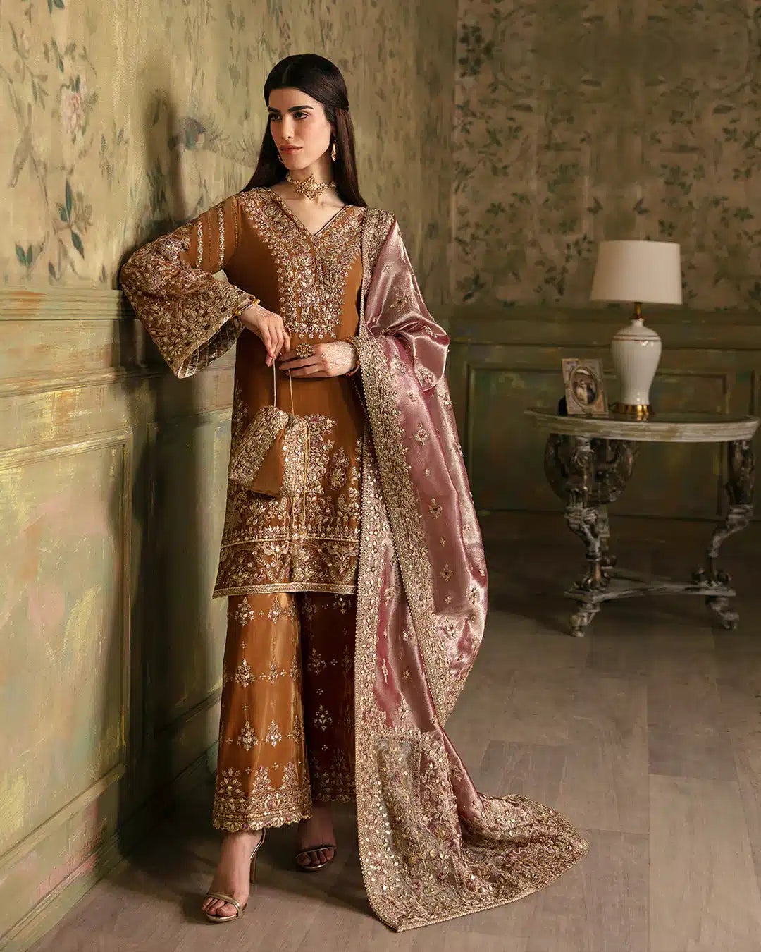 Faiza Saqlain | Manaar Luxe Formals 23 | Lamees by Faiza Saqlain - Designer Dress  - Type : Wedding Dress - Available at Libayah - 100% Original 