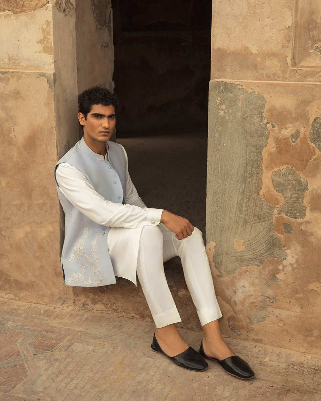 Pakistani Menswear | Zubeen by Libayah Ltd. - Designer Dress - Type: Menswear - Available at Libayah - 100% Original