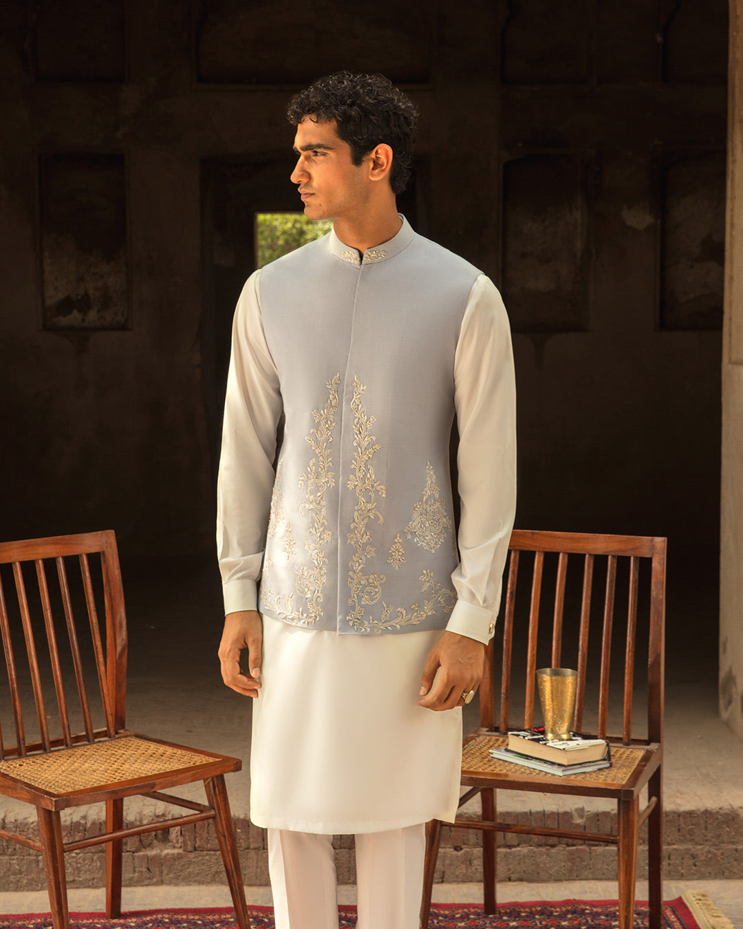 Pakistani Menswear | Zubeen by Libayah Ltd. - Designer Dress - Type: Menswear - Available at Libayah - 100% Original
