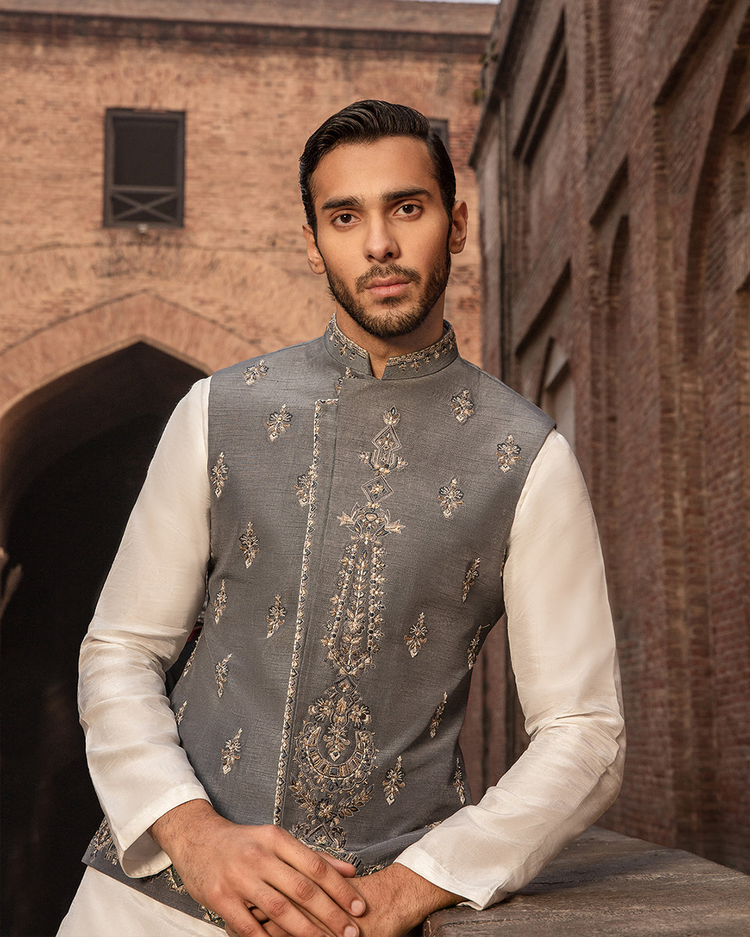 Pakistani Menswear | Devrem by Libayah Ltd. - Designer Dress - Type: Menswear - Available at Libayah - 100% Original