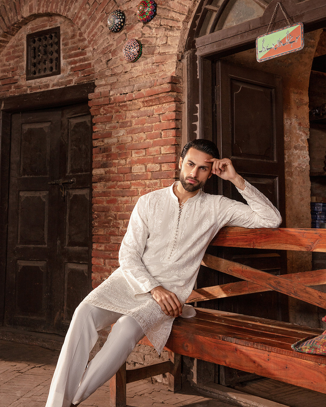 Pakistani Menswear | Arsen by Libayah Ltd. - Designer Dress - Type: Menswear - Available at Libayah - 100% Original