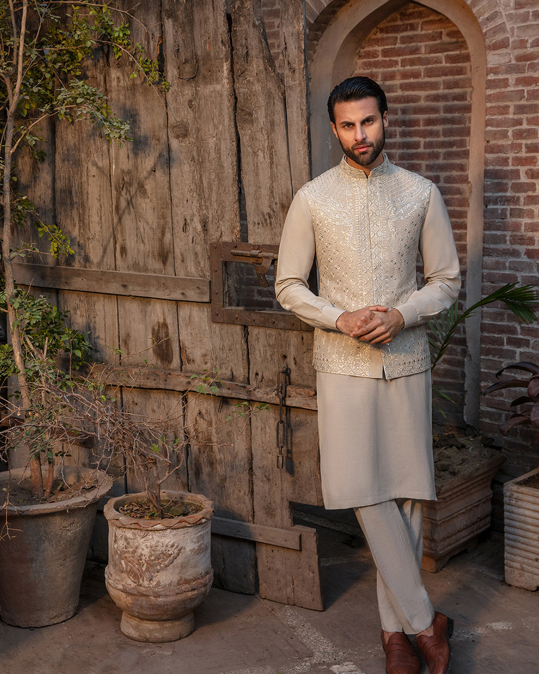 Pakistani Menswear | Feret by Libayah Ltd. - Designer Dress - Type: Menswear - Available at Libayah - 100% Original