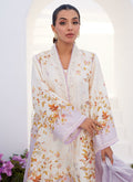 Farah Talib Aziz | Zaza Prints 24 | AMETHYST TRELLIS SHIRT AND DUPATTA by Farah Talib Aziz - Designer Dress - Type: Ladies Clothes - Available at Libayah - 100% Original