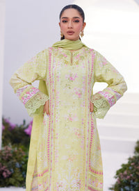 Farah Talib Aziz | Zaza Prints 24 | KELLY LIME SHIRT AND DUPATTA by Farah Talib Aziz - Designer Dress - Type: Ladies Clothes - Available at Libayah - 100% Original