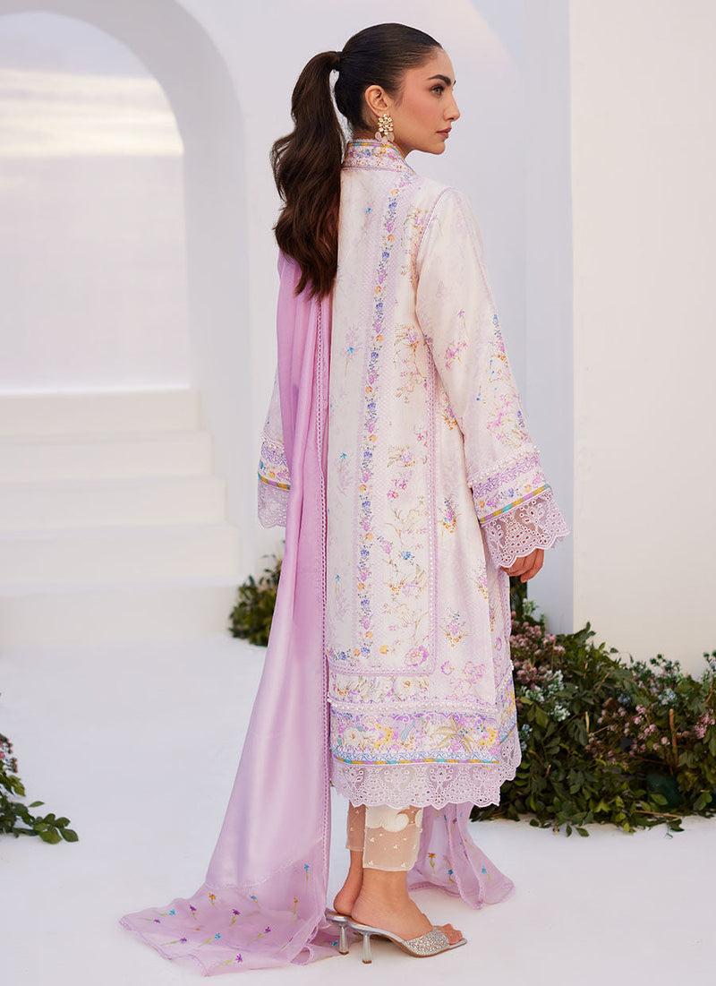 Farah Talib Aziz | Zaza Prints 24 | HEATHER LAVENDER SHIRT AND DUPATTA by Farah Talib Aziz - Designer Dress - Type: Ladies Clothes - Available at Libayah - 100% Original