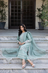 Farasha | Bahaar Embroidered Lawn | Aqua Pearl by Farasha - Designer Dress - Type: Ladies Clothes - Available at Libayah - 100% Original