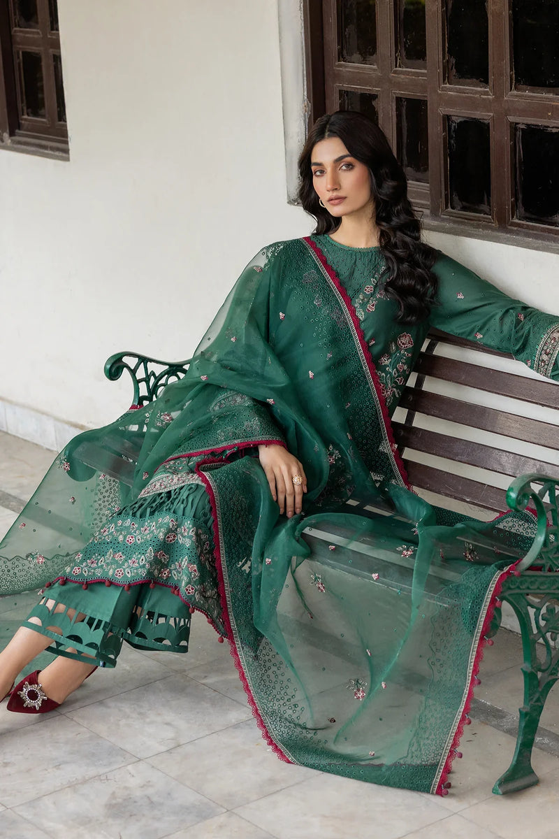 Farasha | Bahaar Embroidered Lawn | Azure Grace by Farasha - Designer Dress - Type: Ladies Clothes - Available at Libayah - 100% Original