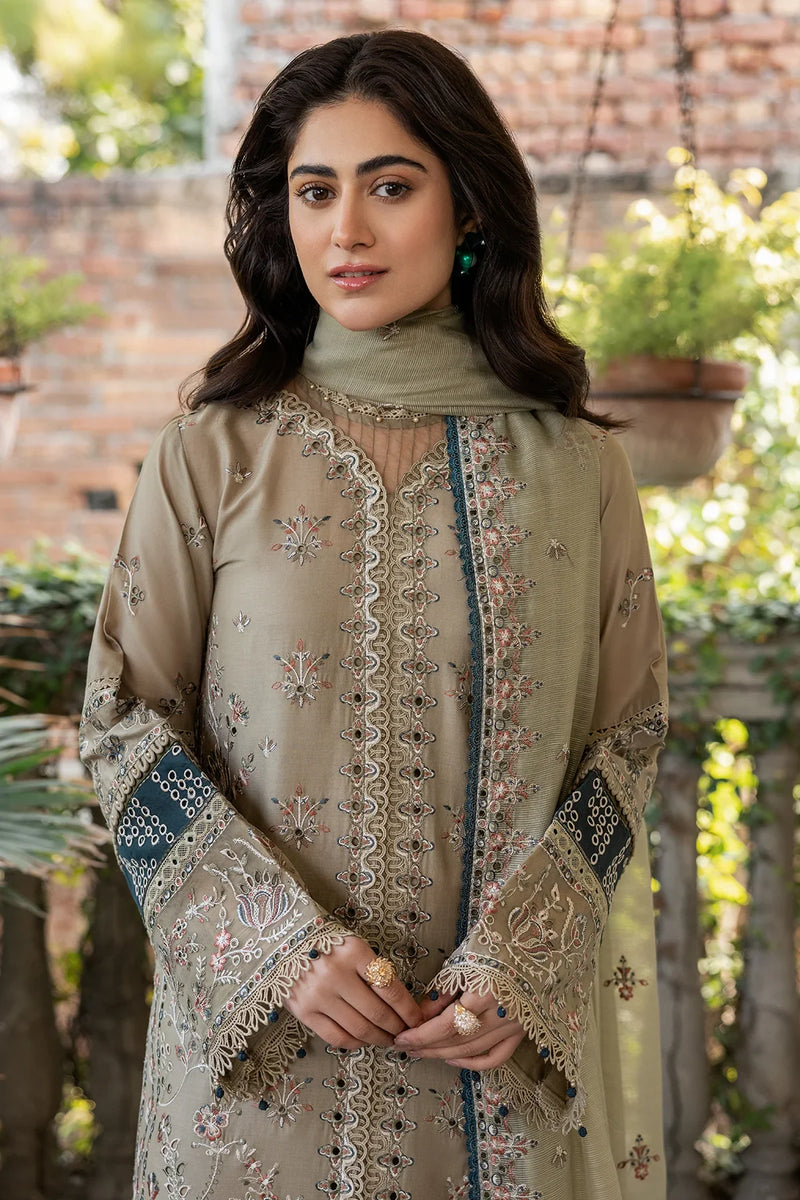 Farasha | Bahaar Embroidered Lawn | Whimsical Sage by Farasha - Designer Dress - Type: Ladies Clothes - Available at Libayah - 100% Original