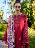 Farah Talib Aziz | Suay Lawn 24 | ENZO RED by Farah Talib Aziz - Designer Dress - Type: Ladies Clothes - Available at Libayah - 100% Original