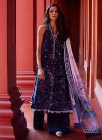 Farah Talib Aziz | Suay Lawn 24 | IZEA BLUE by Farah Talib Aziz - Designer Dress - Type: Ladies Clothes - Available at Libayah - 100% Original