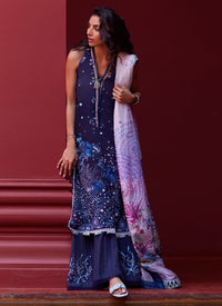Farah Talib Aziz | Suay Lawn 24 | IZEA BLUE by Farah Talib Aziz - Designer Dress - Type: Ladies Clothes - Available at Libayah - 100% Original