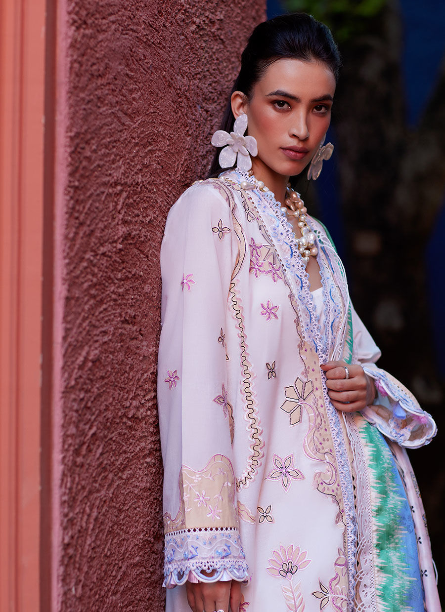 Farah Talib Aziz | Suay Lawn 24 | MIWA IVORY by Farah Talib Aziz - Designer Dress - Type: Ladies Clothes - Available at Libayah - 100% Original