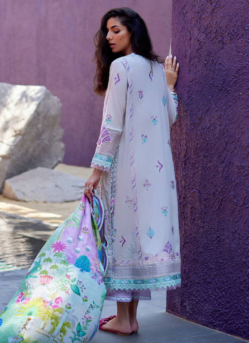 Farah Talib Aziz | Suay Lawn 24 | ZOELLA GREY by Farah Talib Aziz - Designer Dress - Type: Ladies Clothes - Available at Libayah - 100% Original