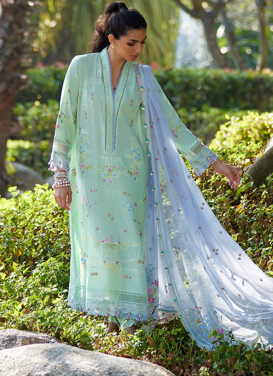 Farah Talib Aziz | Suay Lawn 24 | MISORA MINT by Farah Talib Aziz - Designer Dress - Type: Ladies Clothes - Available at Libayah - 100% Original